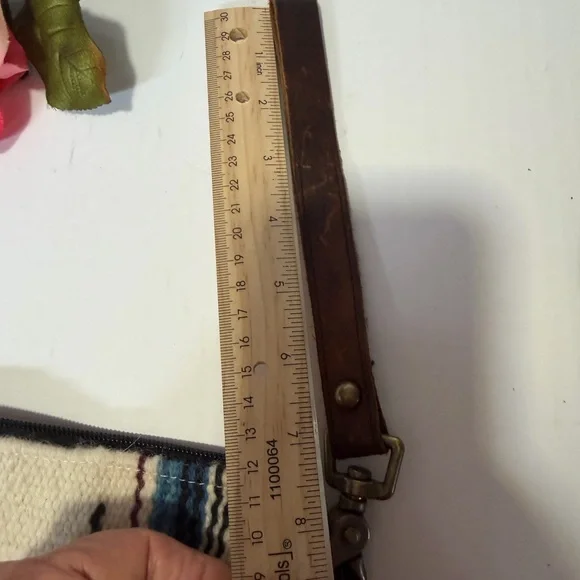 Boho Fringe Clutch with Tribal Pattern - Picture 5 of 5